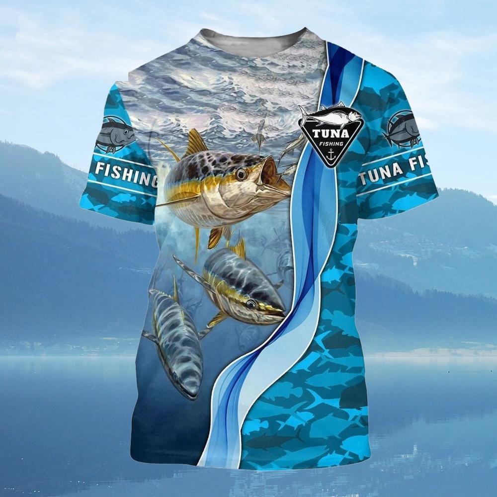 New Trends for Summer 2025 Versatile Men s Sea World Graphic Fish Print T-Shirt Top S 1198₽