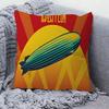 British Rock Led Band Z-Zeppelines Pillow Cushion Cover Pillowcase Living Room Sofa Home Decor Customized