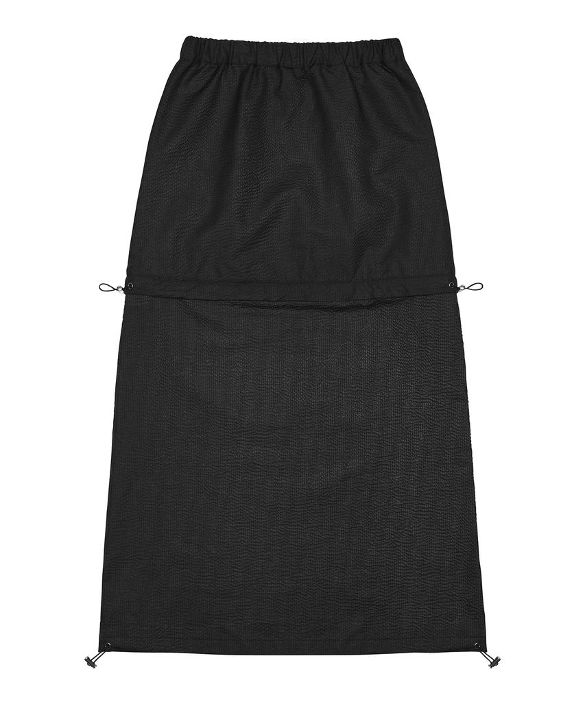 Love Is True Py 2-Way Seersucker Skirt(Black)