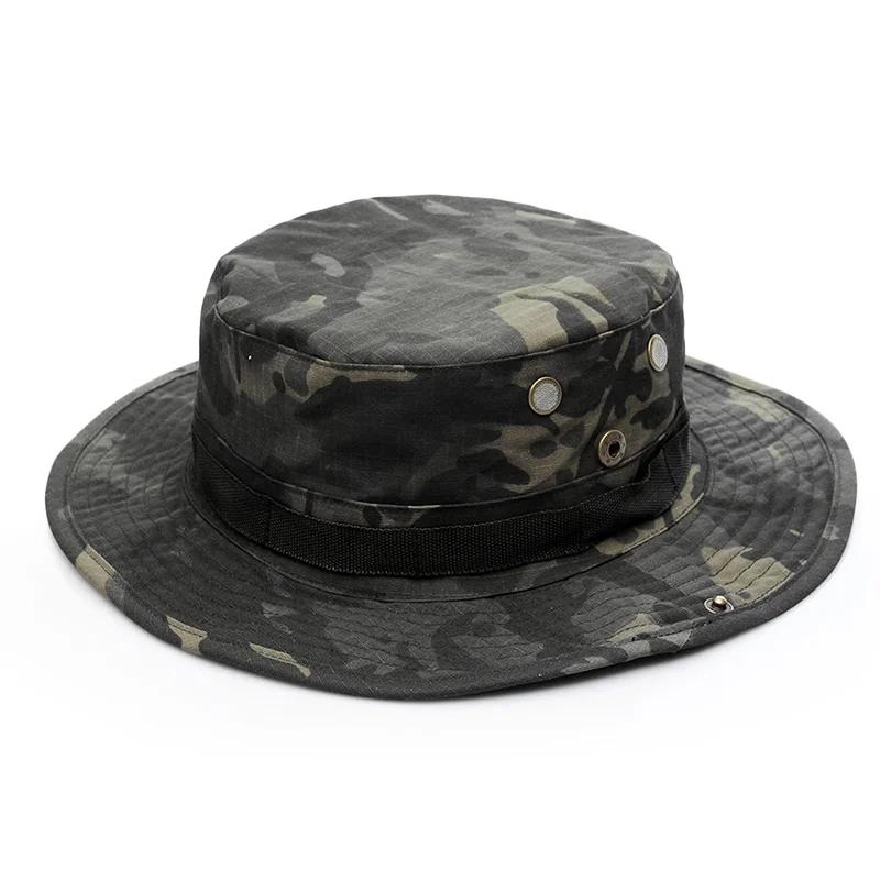 Outdoor Eimerhut Camouflage Boonie Hut Verdickt Fischerhut Airsoft Jagd Wandern Klettern Camping Hüte