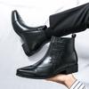 Botas de montaria retro britânicas para homem Sapatos de couro de cano alto Chelsea para homem Botas de couro da moda para terno para homem Botas de cavaleiro britânicas
