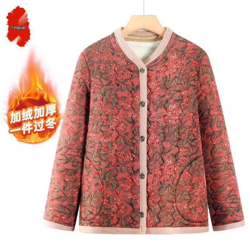 

Elderly Women s Warm Padded Winter Cotton Coat 4XL