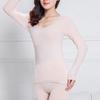 Lace Thermal Underwear Sexy Sleepwear Set Ladies Clothes Warm Winter Print Seamless Antibacterial Intimates Elastic Women Shaped Sets