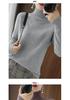 Women's Korean Style Stand Collar Knitted Sweater - Loose, Thick High Neck Pullover for Autumn & Winter