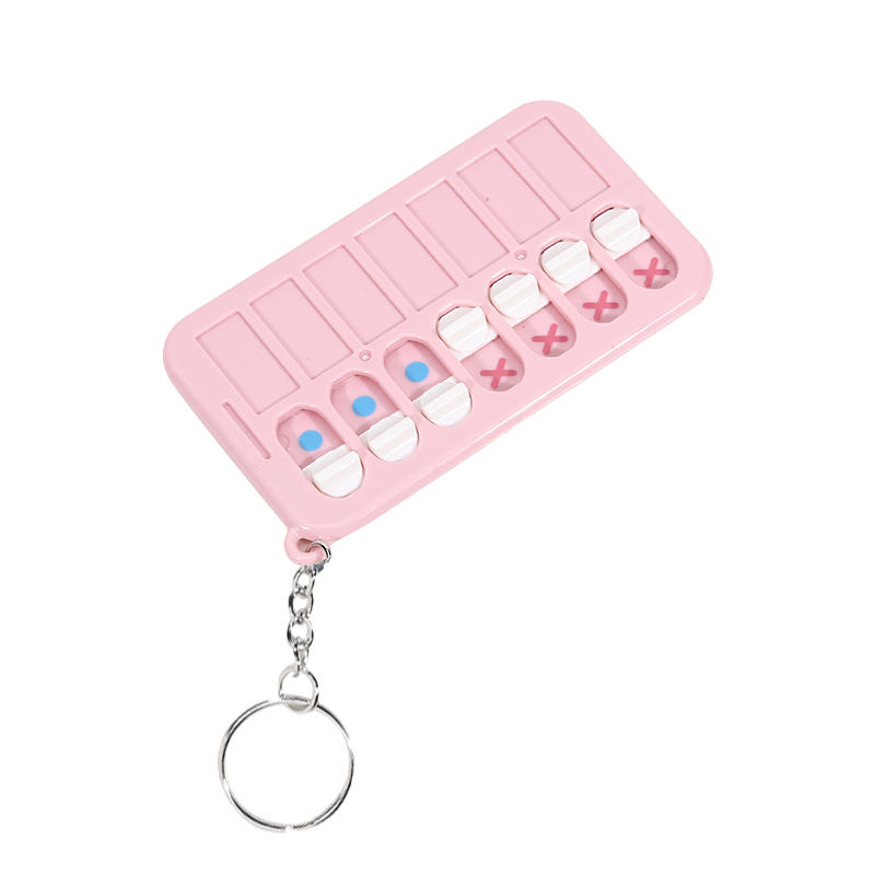 ABS Keychain Notebook Compact Portable Time Management Chart Quick Note Reminder Accessory For Daily Travel High Quality Material Fast Delivery