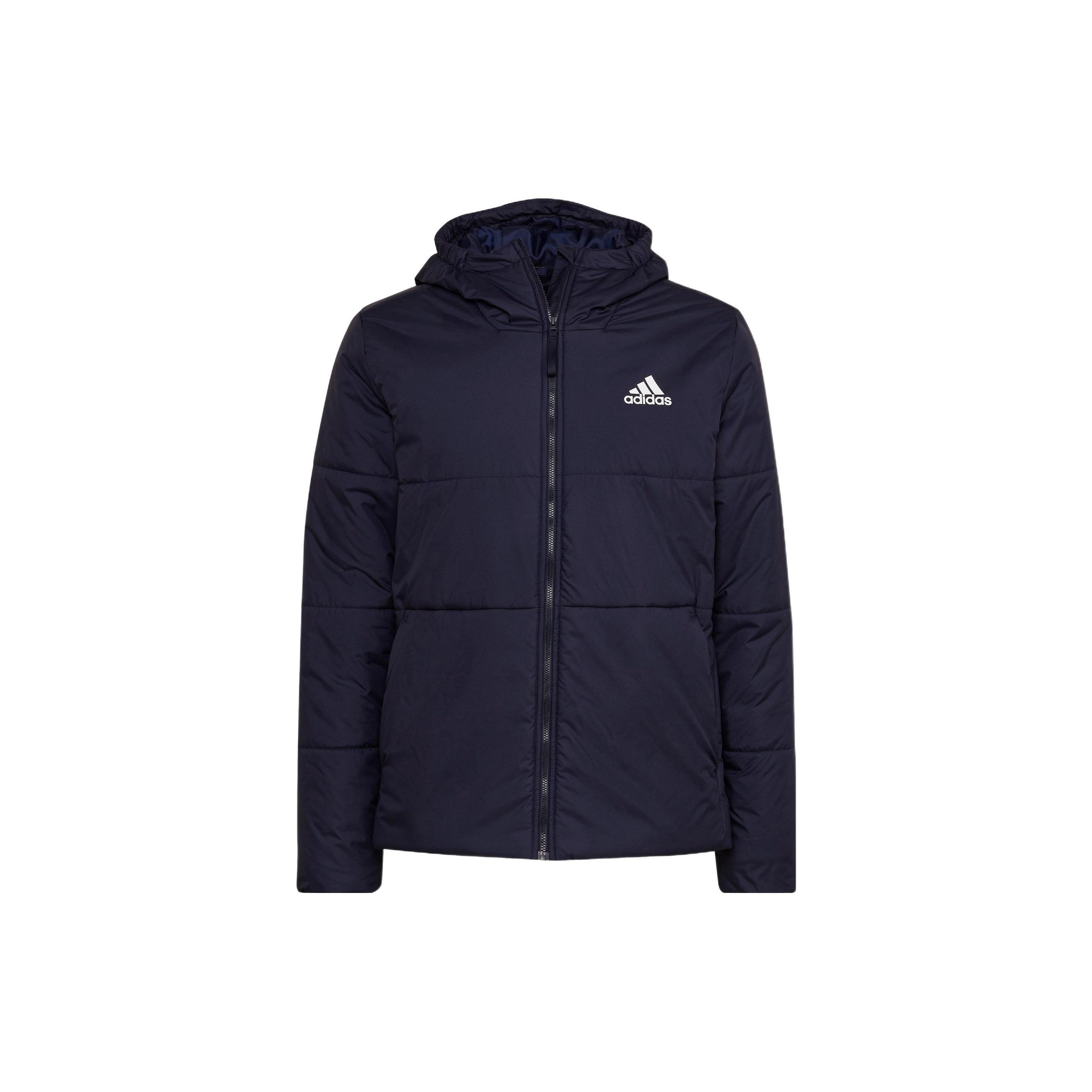 adidas BSC 3-Stripes Hooded Insulated Jacket Asia Sizing  Blue  Men s HG6270 M