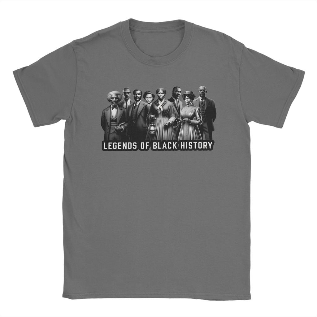 Casual T Shirt Summer Legends of Black History Trendy Cool T Shirts Pure Cotton Tee Shirt for Adult Aesthetic Short Sleeve Tops