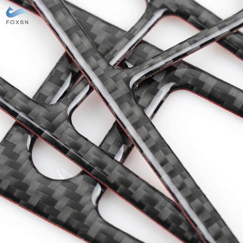 For VW Golf 4 Jetta Bora MK4 R32 GTI 1999 - 2004 Car Carbon Fiber Interior Door Handle Bowl Frame Cover Protective Trim