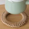Round Jute Woven Pot Pad Heat Proof Pan Place-mat Coaster Pot Holders  Kitchen