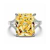 Jewelry Rings, Luxury Four-Claw Square Diamond Zircon Rings For Women, Valentine'S Day Gift Accessories