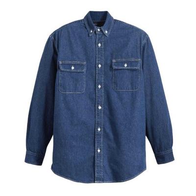 Klassisches Herren-Denim-Hemd mit Brusttasche