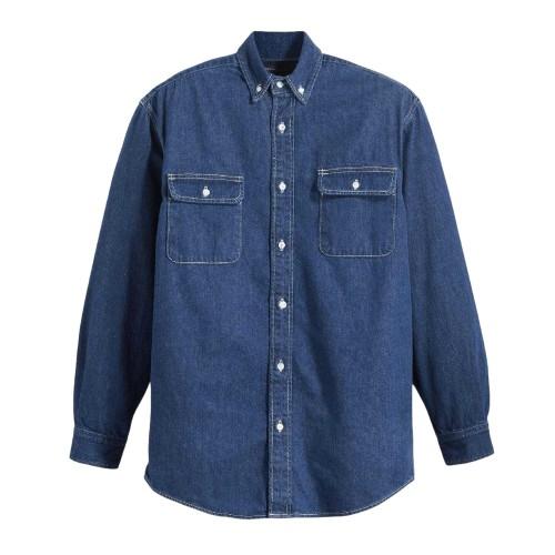 Levis Camicia Classica da Uomo in Denim con Taschino sul Petto