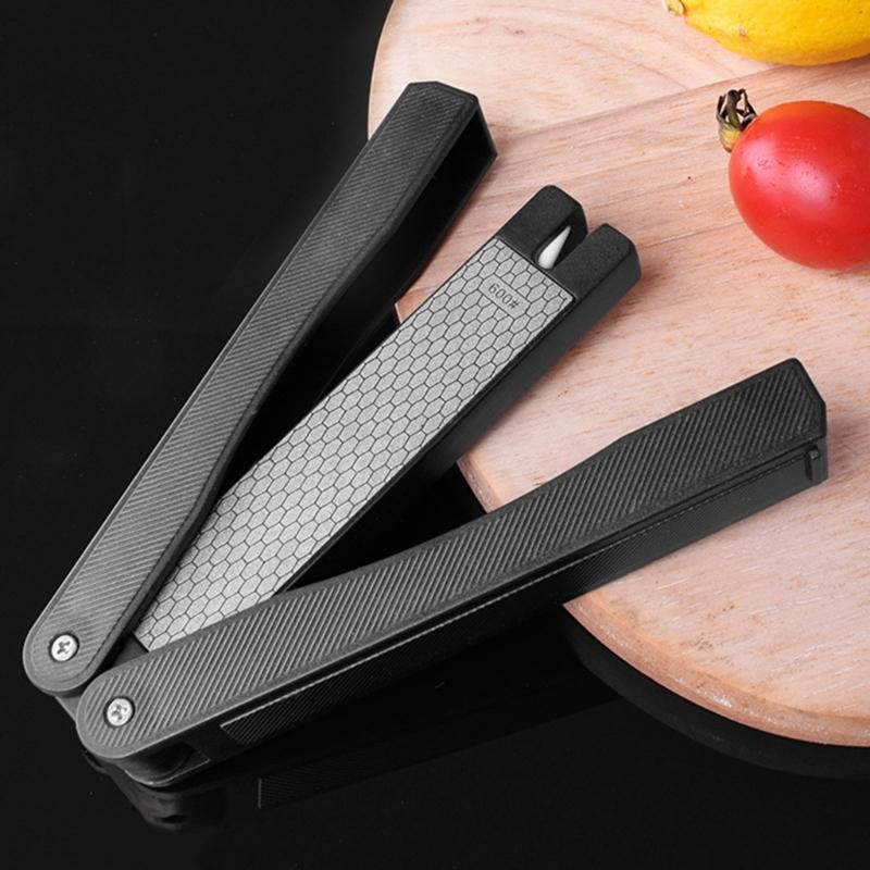 Sharpening Stone Garden Sharpener Folding Pocket Diamond Knife Sharpener Stone