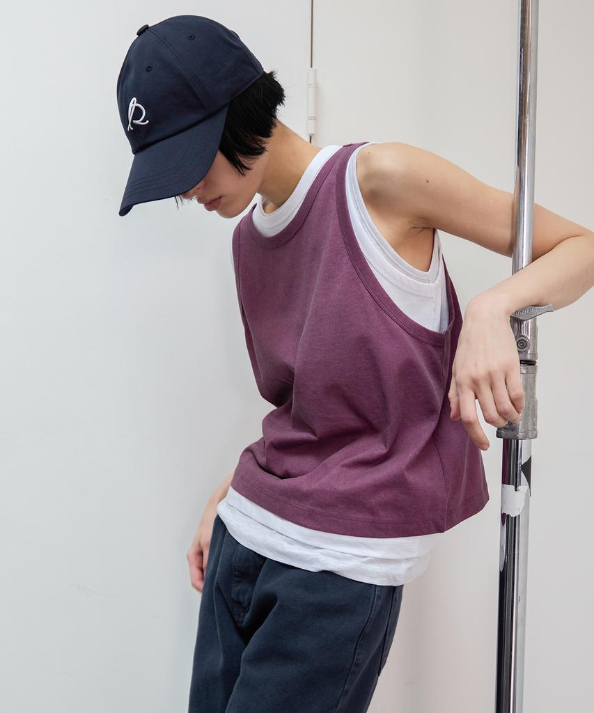 Leuba 3-Way Layered Sleeveless Pack - Dusty Plum