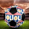 1PZ Pallone da calcio Olympique Lyonnais taglia 5 Pallone da calcio indoor Praha Colorato Per tutte le età Cucito a macchina PVC Pronto per la competizione Resistente Ad alto rimbalzo