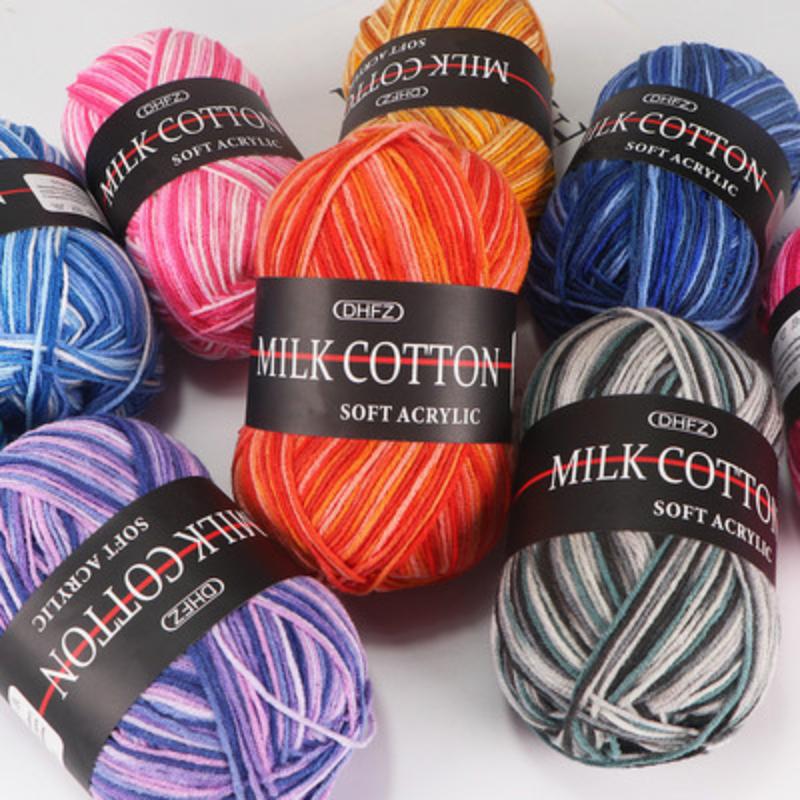 Milk Acrylic Yarn Crochet Yarn For Knitting Wool Yarn Hand Knitted Yarn To Knit Blanket Crocheted Thread