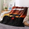 Racing car Printed Flannel Blanket, soft throw for bedroom sofa, washable, Christmas present, great gift.