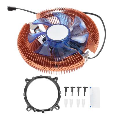 Ventilateur Radiateur CPU Refroidisseur CPU en Aluminium avec Éclairage Dynamique pour Intel LGA 775 1155 1156 1200 DC12V