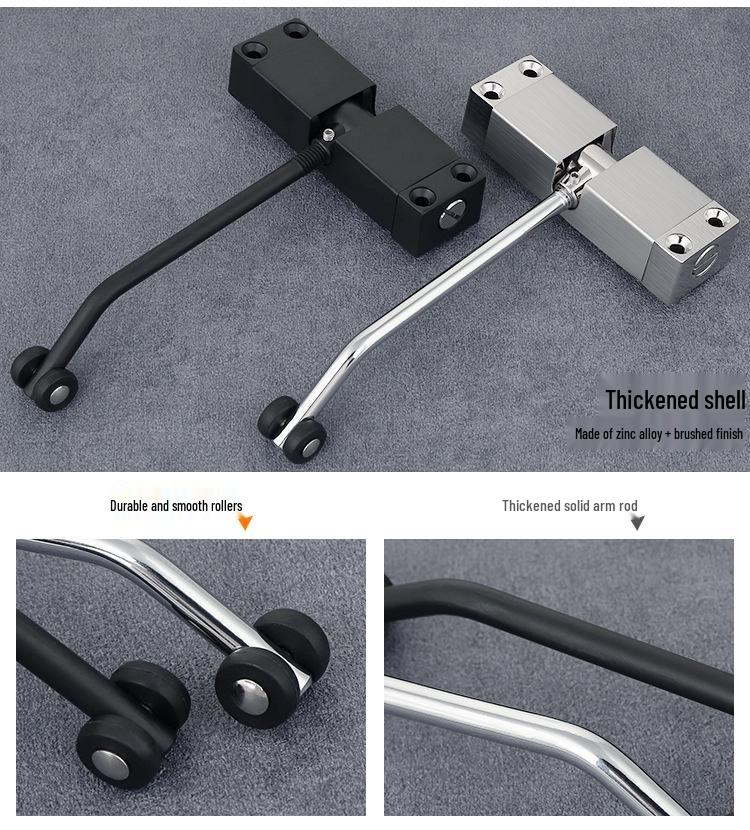 Portable Silent Spring-Back Lightweight Automatic Door Closer