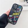 Trend Funny Graffiti Pattern Soft TPU Shell Fashion Phone Case for iPhone Samsung Vivo Xiaomi Oppo Infinix
