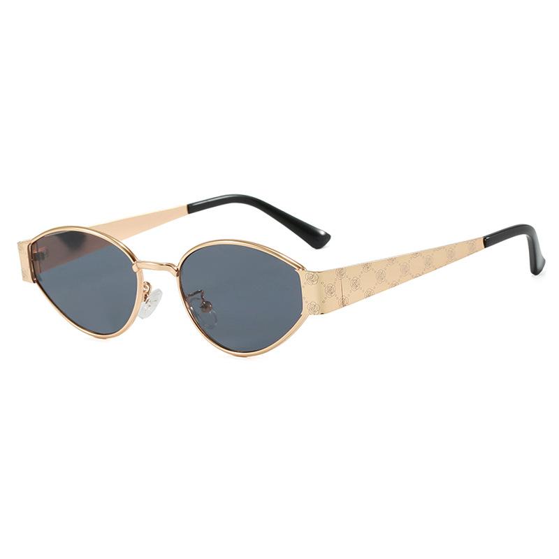 2026 Women s Cat Eye Sunglasses Metal Frame Simple UV400 Luxury Elegant Lightweight Sun Glasses Y2K Fashion Ins Shades серый