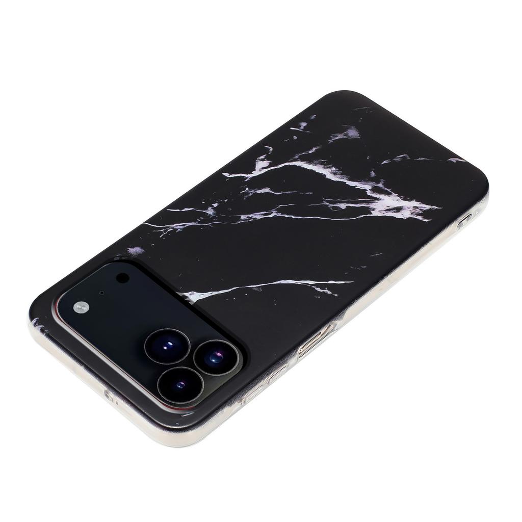 For iPhone 17 Pro Case Marble Pattern Painted TPU Phone Back Cover