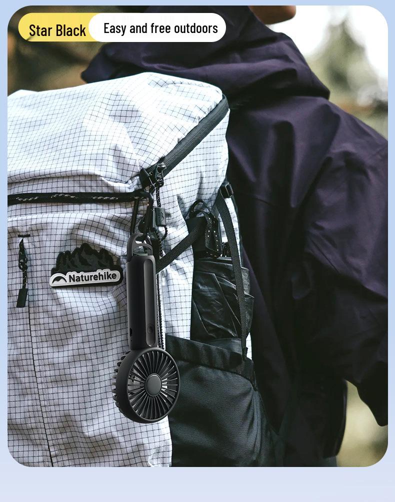 Portable Mini Fan: USB Rechargeable, Silent, Long Battery Life, Waist-Hanging, Handheld Electric Fan for Outdoor Use