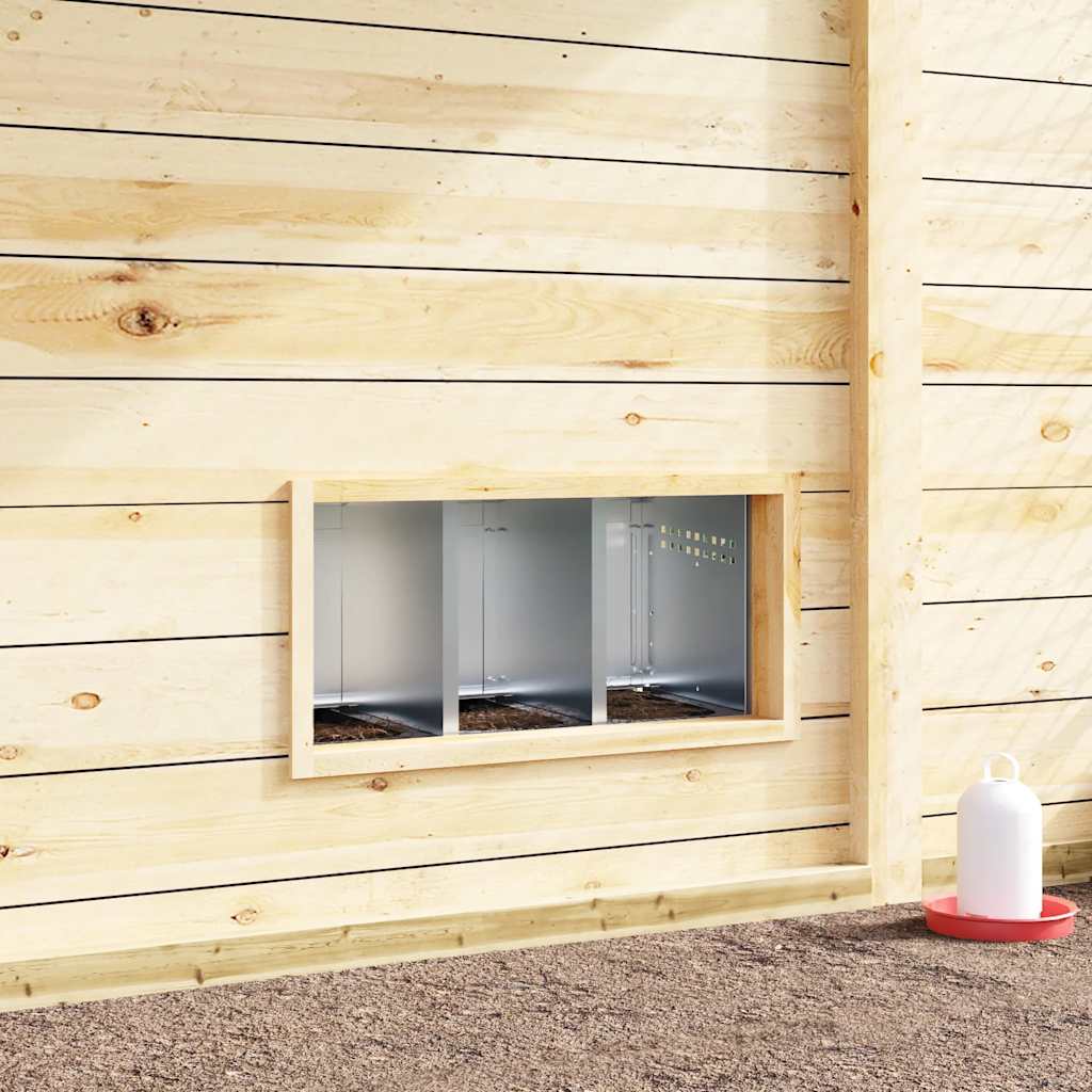 Hühnerlegebox 3 Fächer Wandmontage Verzinkter Stahl