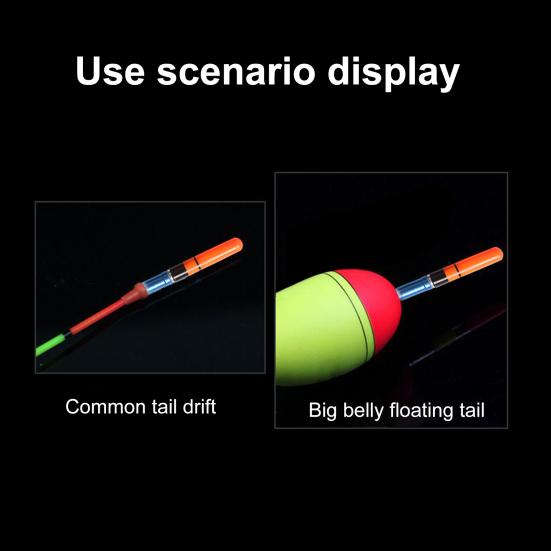 LED Stick Float Light Luminous Electronic Lightweight Super Bright Multifunctional Plastic Anti Corrosion Bobber Glow Stick for Fishing