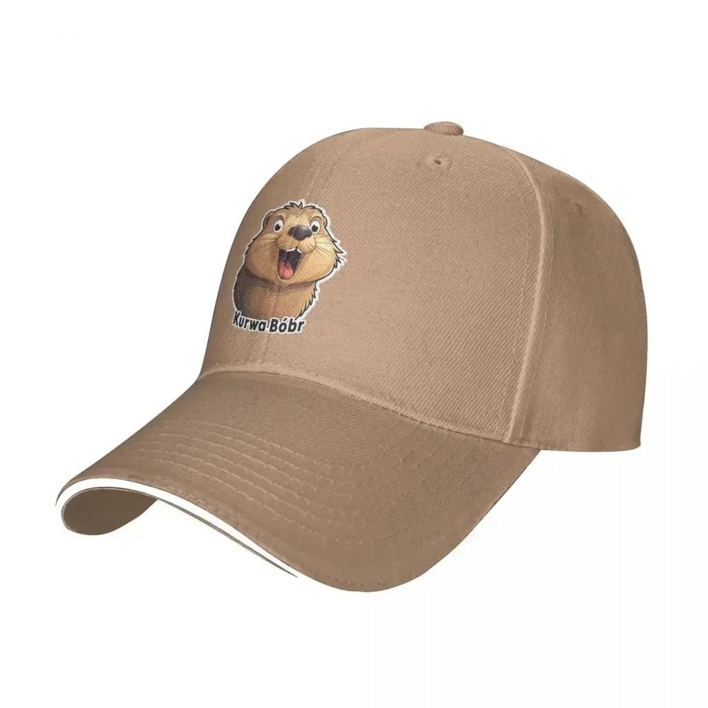 Bobr Bober Kurwa Baseball Caps Casual Sandwich Hats for Men Women Adjustable Hats Cap Outdoor