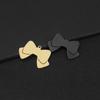 5pcs Blank Bow Dog Pendant Bow Tie Pet Collar Accessories Cat Dog Puppy Anti-lost Collar Pendant