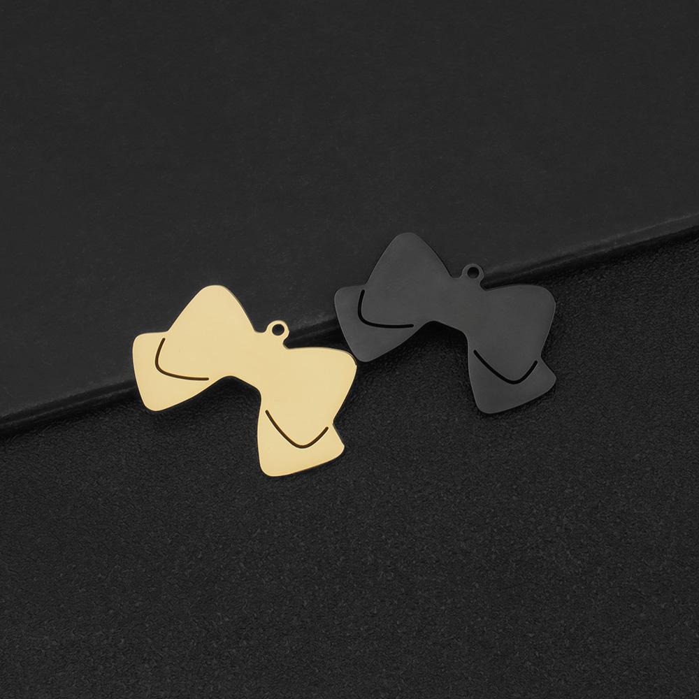 5pcs Blank Bow Dog Pendant Bow Tie Pet Collar Accessories Cat Dog Puppy Anti-lost Collar Pendant