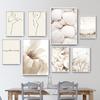 White Shell Beach Flower Dandelion Line Abstract Figure Art Canvas Painting Nordic Print Posters  Wall Pictures For Home Deocr