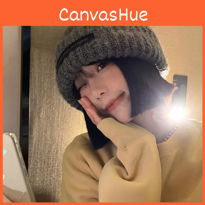 Elegant And Stylish Womens Knit Beanie Warm Cotton Hat With Trendy Letter Design