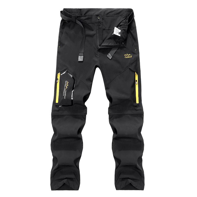 Hombres Primavera y Otoño Al aire libre a prueba de viento Impermeable  Senderismo transpirable Camping Pesca Concha suave Pantalones desmontables  Plus Size S-6XL comprar a buen precio — entrega gratuita, reseñas reales
