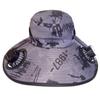 Adjustable Wide Brim Sun Cap UV Protection Sun Bucket Hat Sun Hat with Solar Fan  Outdoor