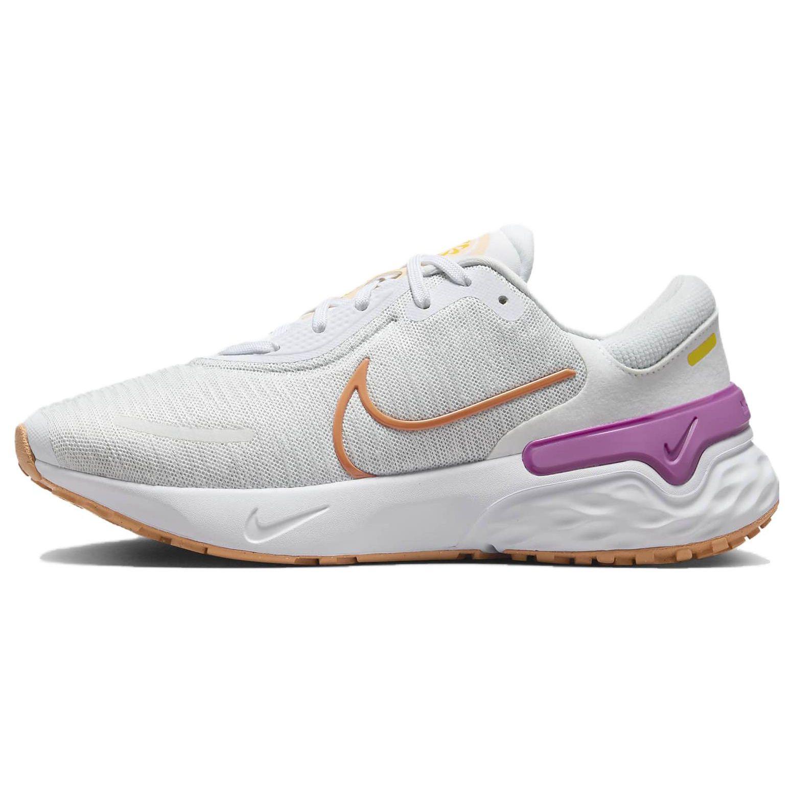 

Nike Renew Run 4 Comfortable Shock Absorption Non-Slip Low-Top Marathon Running Shoes Women sneaker White Purple Orange DR2682-102 38