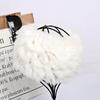 Celebrity-Inspired Rabbit Fur Knitted Scarf and Plush Hat Set for Women - Autumn/Winter Trend