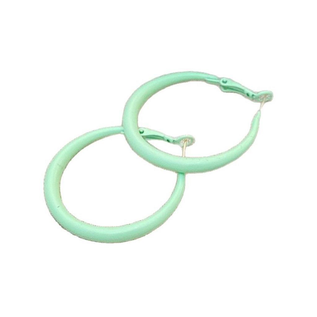 Portable Sturdy Alloy Round Earrings Jewelry Accessory for Fashionable Women Ladies Versatile for Various Occasions