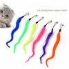 Cartoon Caterpillar Pet Cat Funny Toys Stick Replacement Head Creative Kitten Sound Toy Cats Interactive Play Pets Supplies