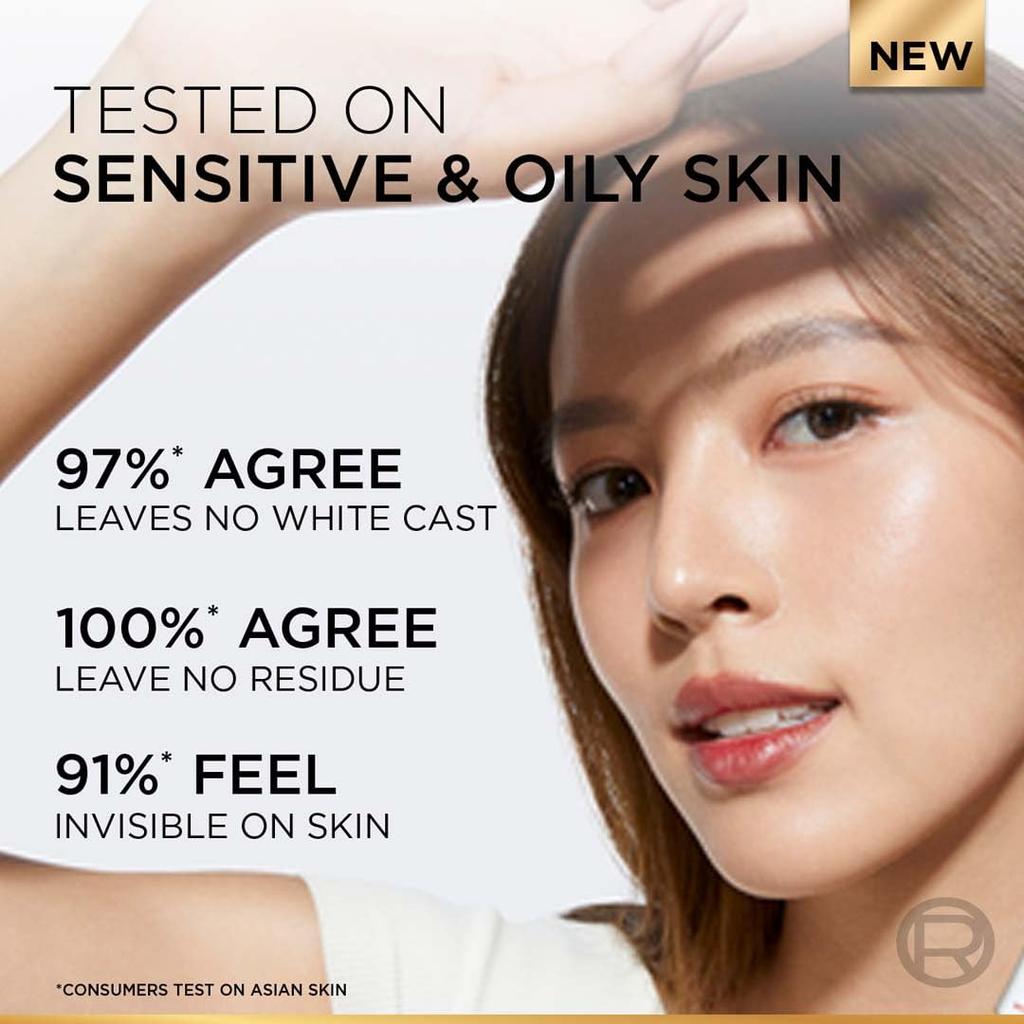 L'Oreal Paris UV Defender Invisible Resist Daily Sunscreen Spf50+ Pa++++ 50ml |Skin Lightweight, Waterproof, Sweatproof & Protects