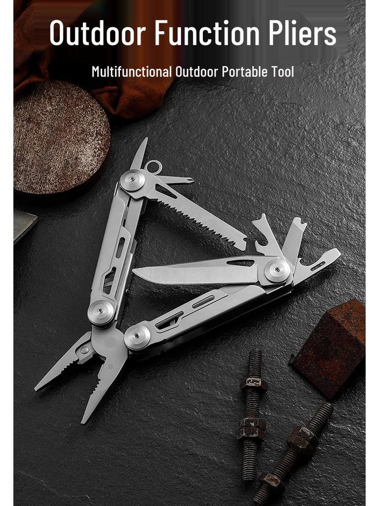 Portable Multi-Functional Folding Pliers & Knife for Outdoor Survival and Camping