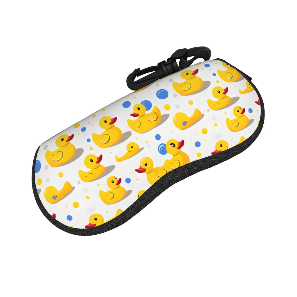 cute cartoon yellow duck Glasses Case Gifts For Girl Boy Zipper Glasses Storage Box Protector Eyewear Container