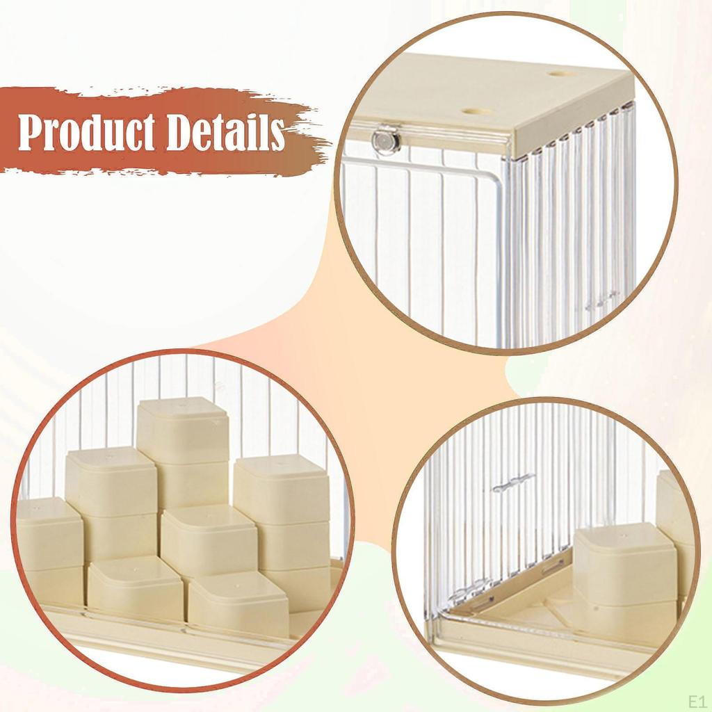 Figure Display Case Stand Stackable Desktop Storage Bin Showcase for Action Figures