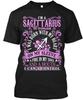 Sagittarius Woman Heart On Sleeve T-Shirt Made In the USA Size S To 5XL