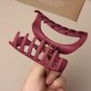 Safe Soft Silicone Hair Claw Matte Anti Collision Hair Clip Strong Grip Hair Barrettes Hair Accessories