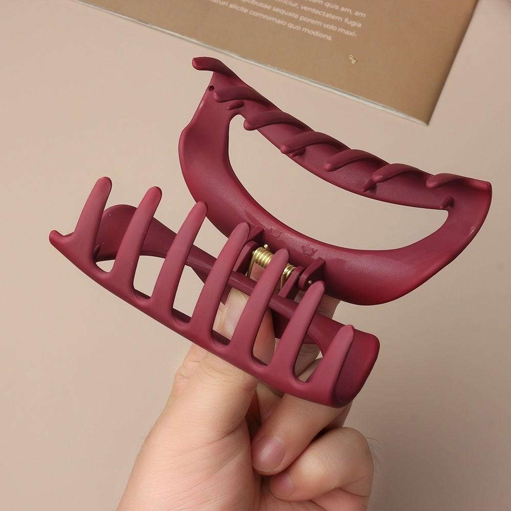 Safe Soft Silicone Hair Claw Matte Anti Collision Hair Clip Strong Grip Hair Barrettes Hair Accessories