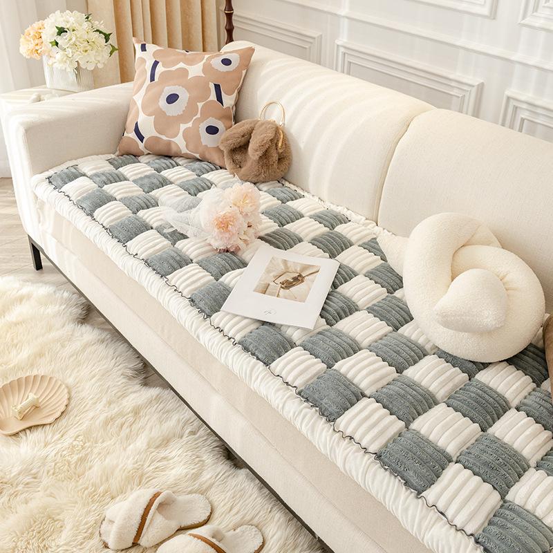Sofa Cushion Fleece-lined Thickened Bun Steaming Plate Window Cushion Cushion Home Tatami Cushion Non-Slip Plush