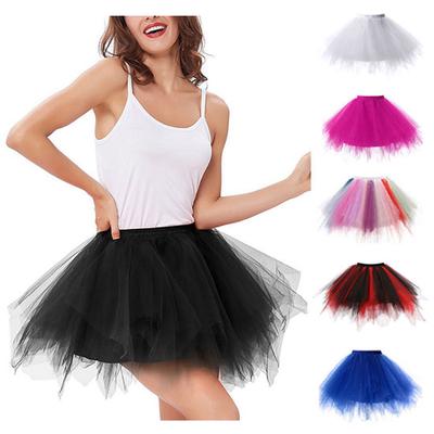 Dancer Style Dressing Up Fairy Elastic Waist Girls WHITE Ballet SOFT Tutu SKIRT