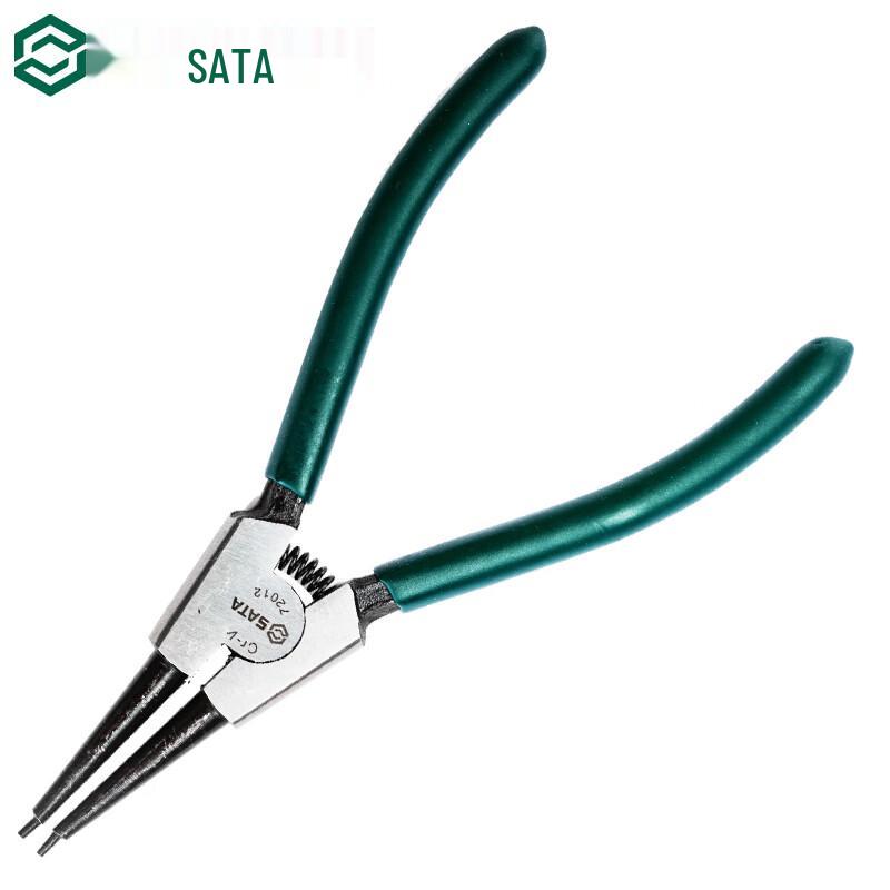 SATA German Style 5-inch Straight External Circlip Pliers
